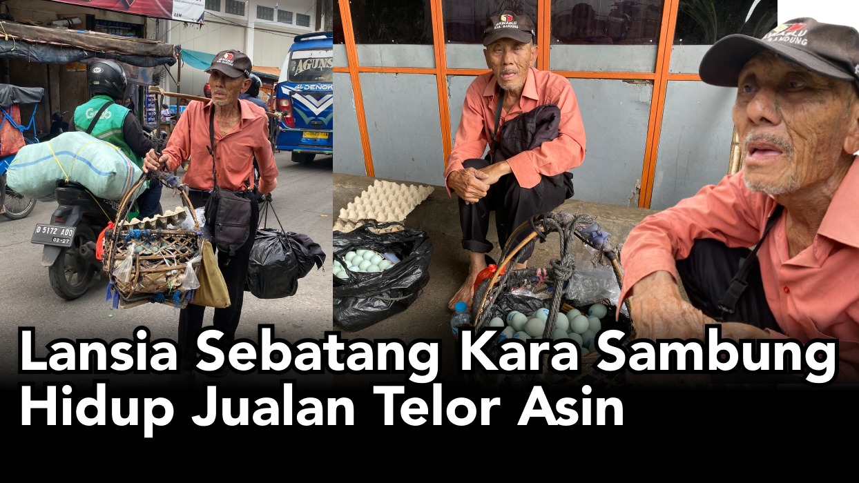 Lansia Sebatang Kara Jual Telor Asin Bantu Abah Tatang - 18943