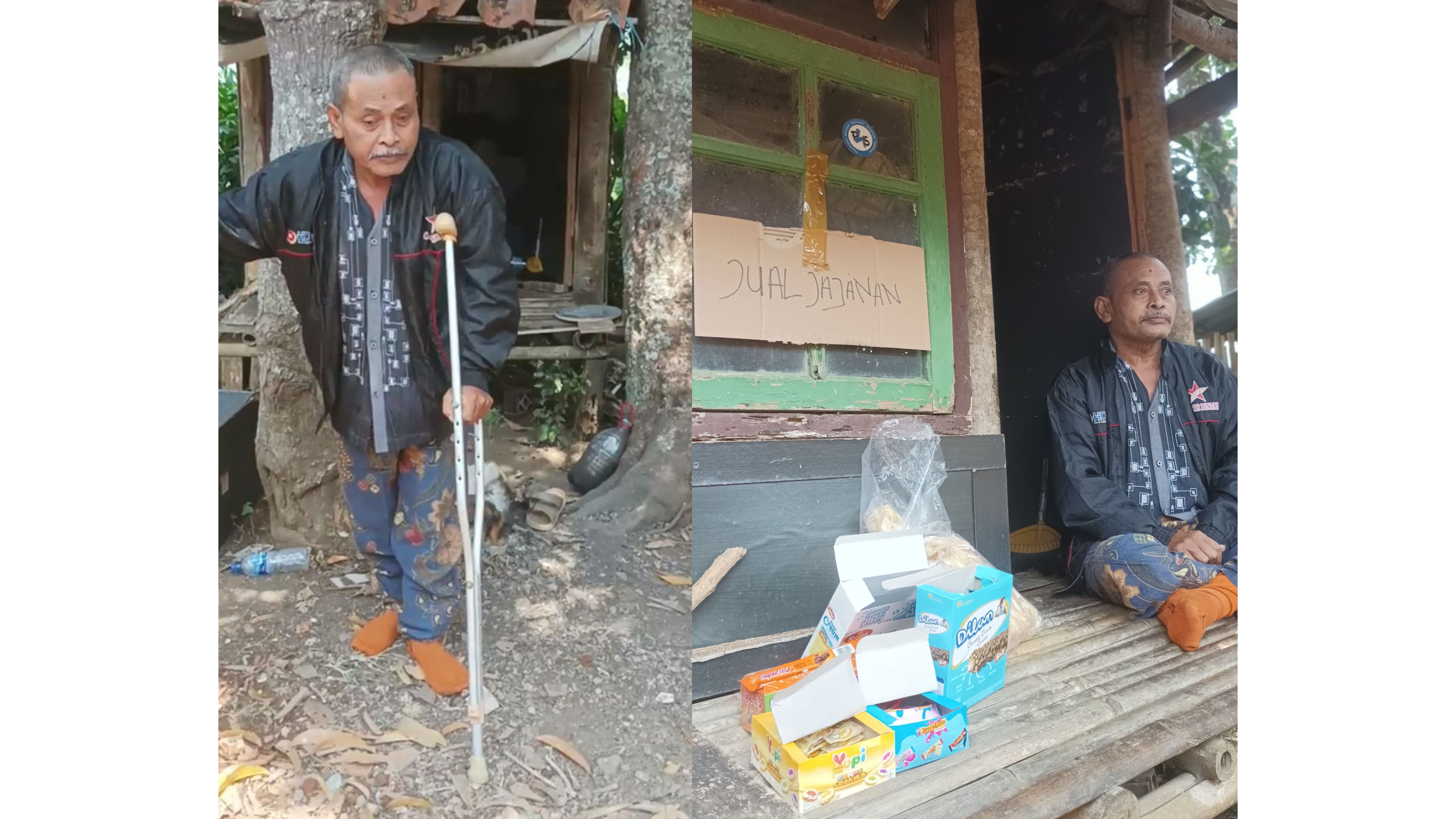 Kisah Lansia sebatang kara di gubuk kecil - 15345