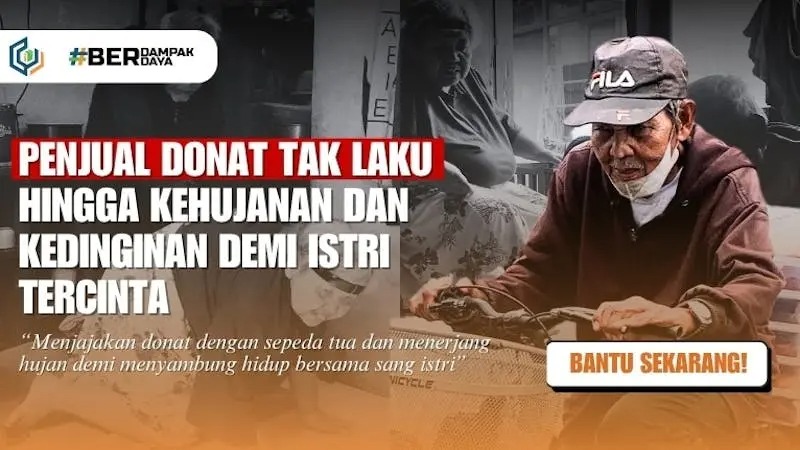 Bantu Lansia Tukang Donat Berjuang Obati Istri Stroke - 21781