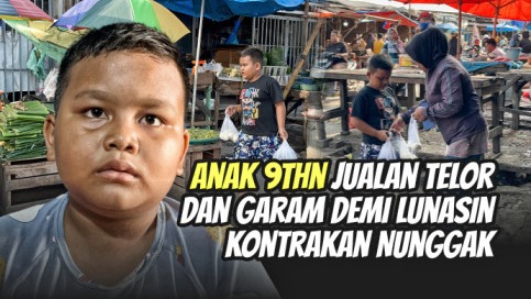 Keliling Jualan Bantu Perjuangan Rizky Demi Sesuap Nasi - 22259