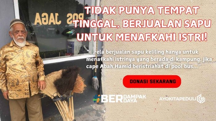 Bantu Perjuangan Lansia Ringkih Penjual Sapu - 20576