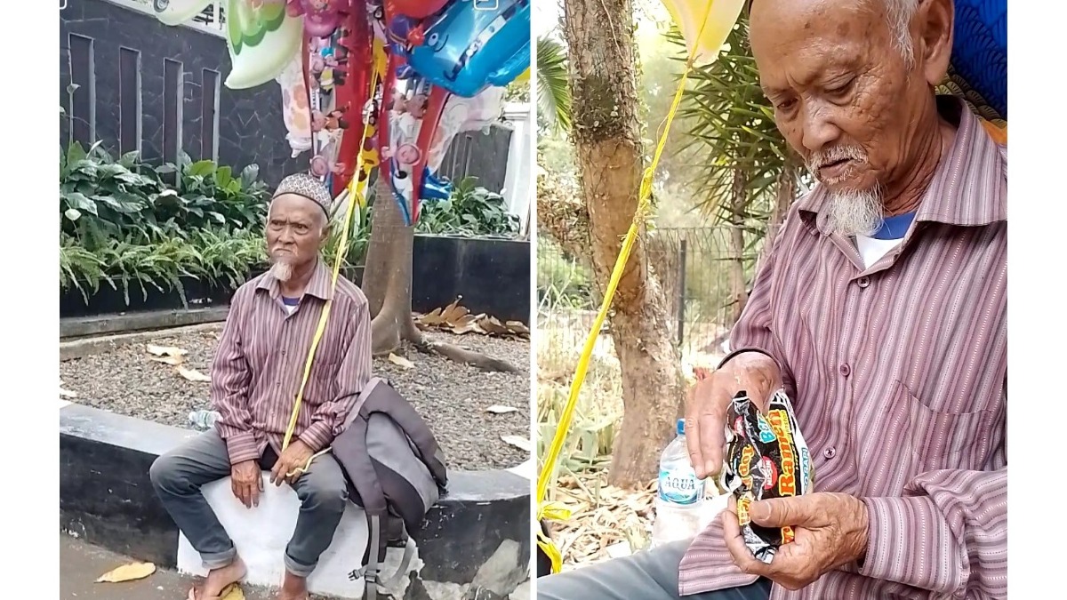 Pilu Jual Balon Sepi Pembeli Makan Mie Instant Dimakan 2 Kali - 15318