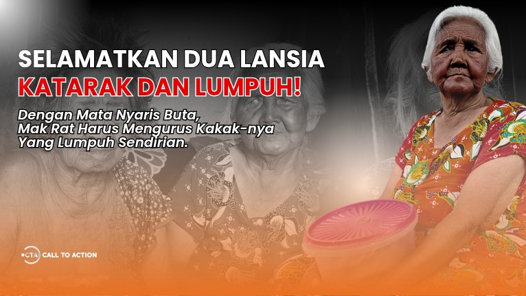 Juang Lansia Mata Nyaris Buta Hidupi Kakak Lumpuh - 19488