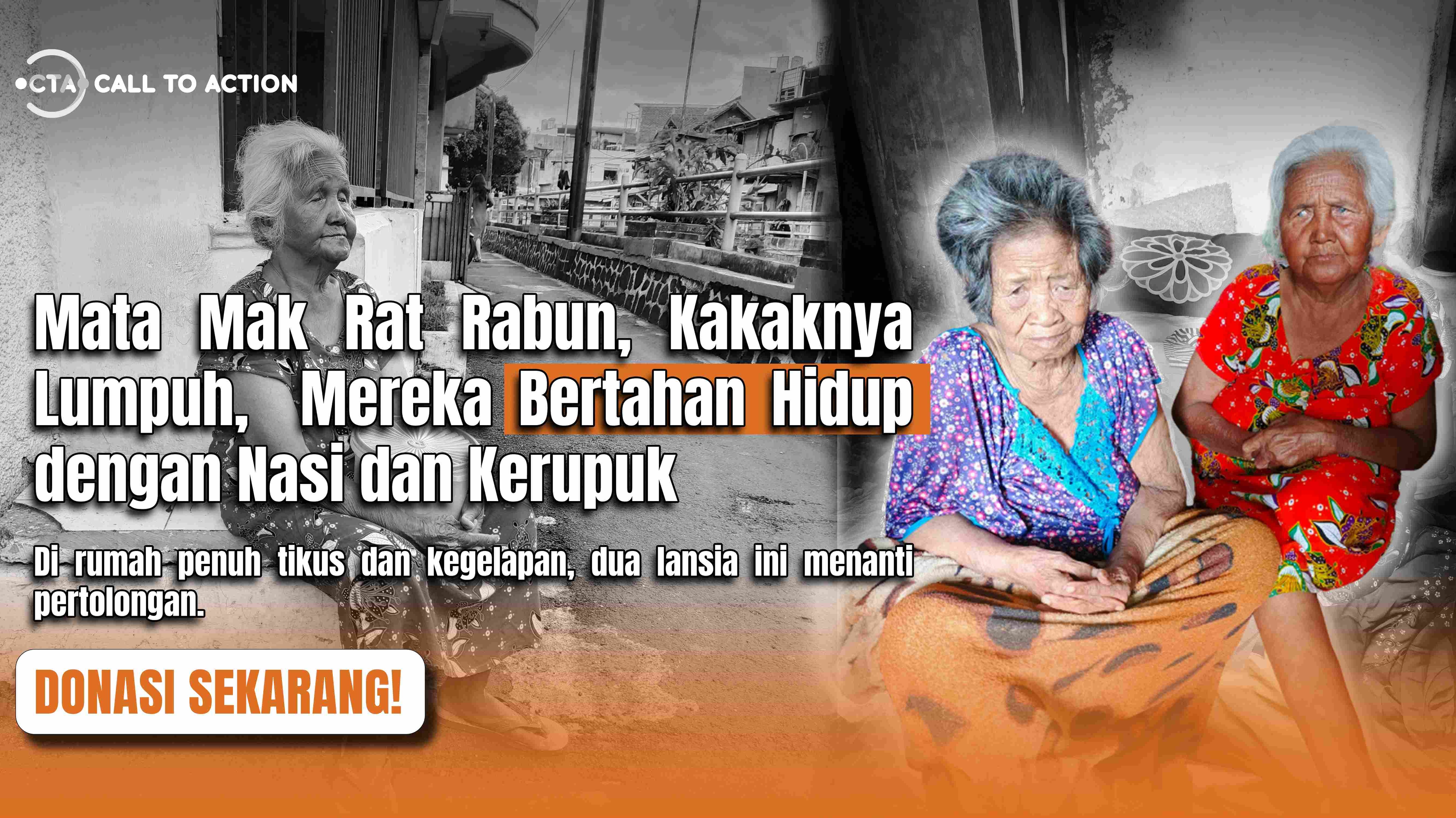 Mata BUTA Kaki Lumpuh Bantu Dua Lansia Rapuh Bertahan - 21952