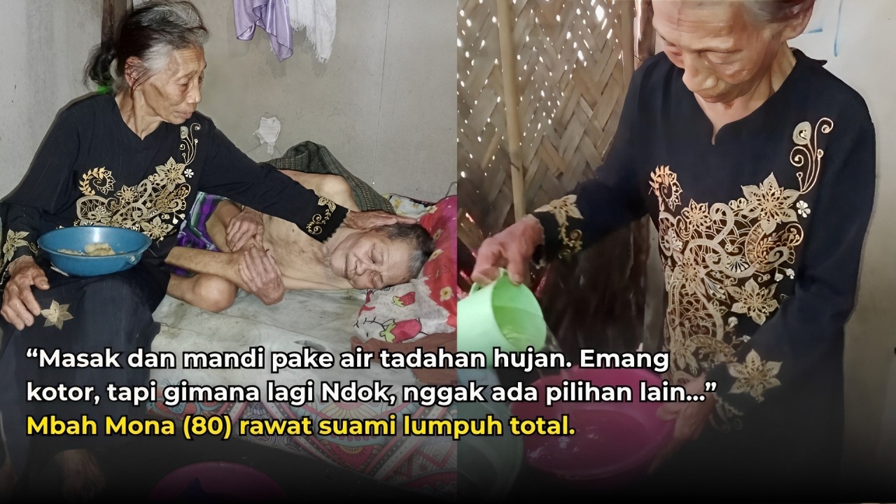 Bantu Mbah Mona Rawat Suami Lumpuh di Usia Rentanya - 20977