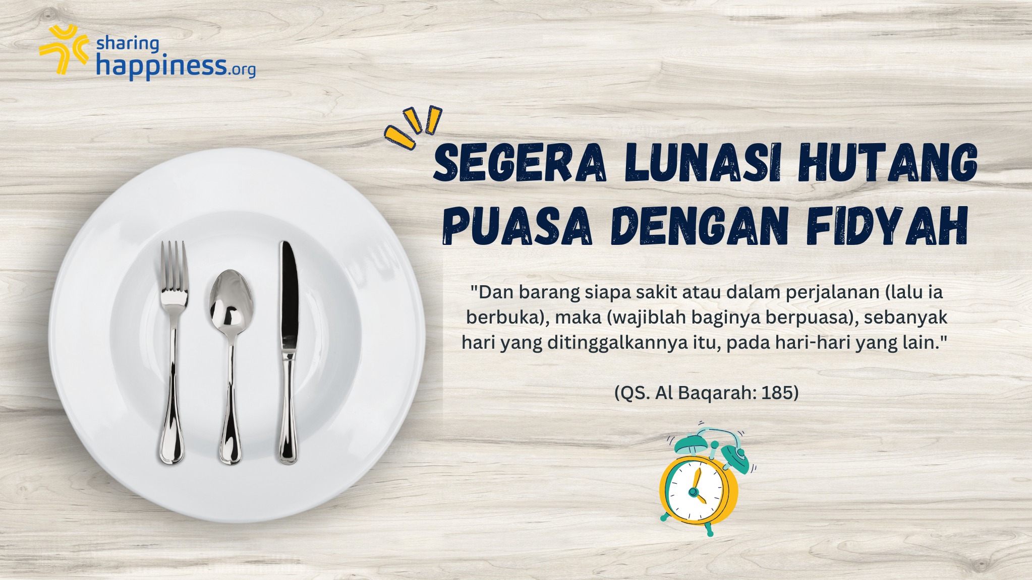 Fidyah  Lunasi Hutang Puasa dengan Berbagi Makanan Untuk Dhuafa