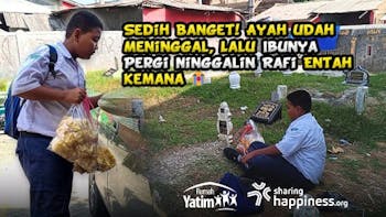 Bantu Rafi Anak Sebatang Kara Penjual Keripik