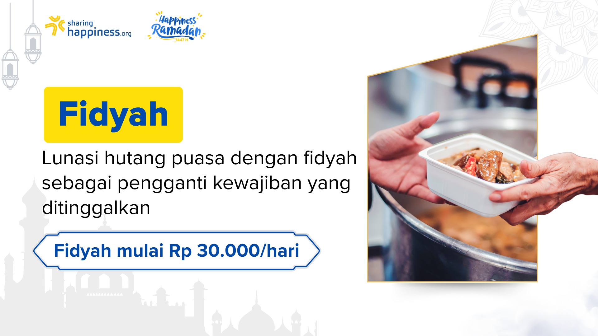 Lunasi Hutang Puasa, Berbagi Makanan Untuk Dhuafa
