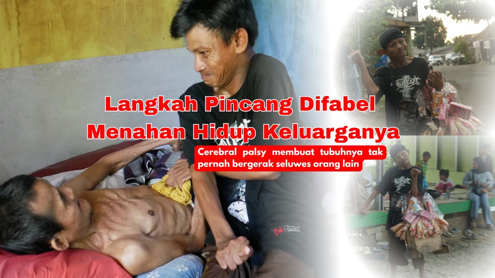 Langkah Pincang Difabel Menopang Hidup Keluarganya