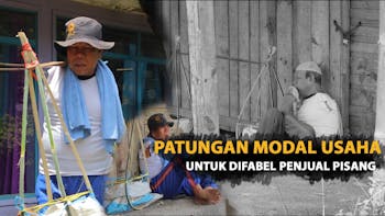 Patungan Modal Usaha Untuk Difabel Penjual Pisang
