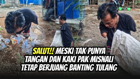 Mulung Rongsokan Bantu Difabel Ini Berjuang Demi Makan - 22262