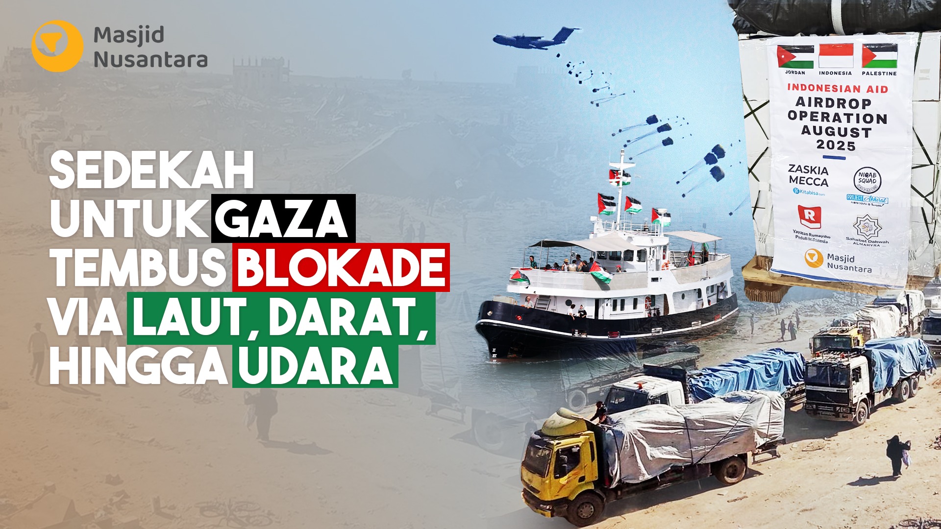 Layarkan Kapal Kemanusian Untuk Gaza