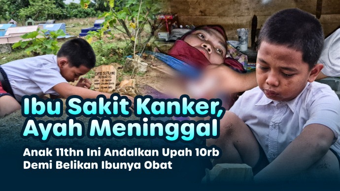Kisah Yatim Penjual Opak Ini Hidupi Ibu Sakit Kanker - 20948
