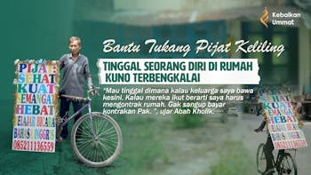 TUKANG PIJAT KELILING TINGGAL DI RUMAH TERBENGKALAI