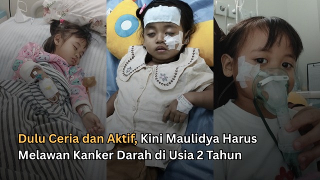 Tubuh Kecil Maulidya Harus Menahan Sakitnya Kemoterapi