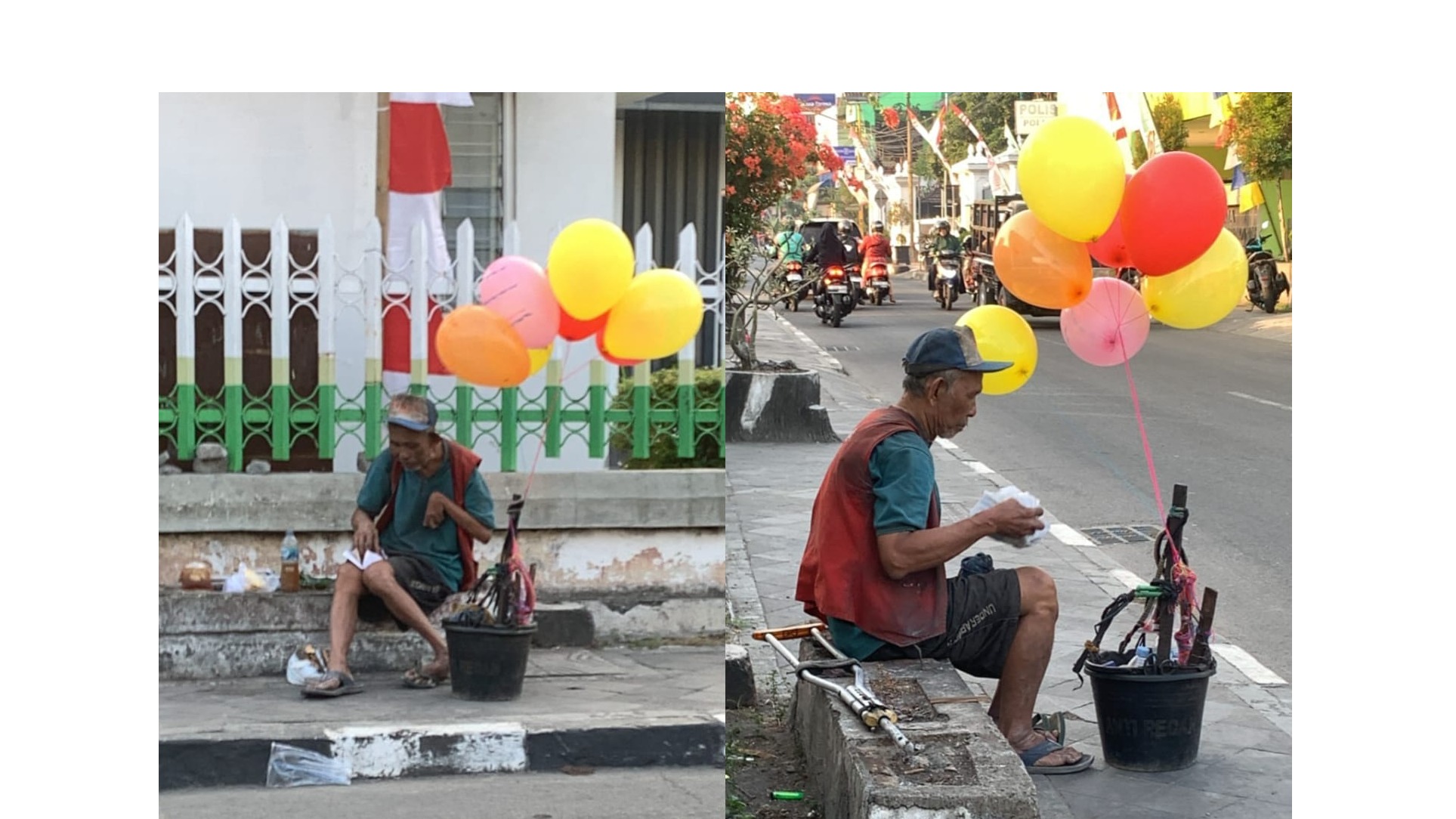 Pantang Mengemis Mbah Giman Jual Balon Demi Bisa Makan - 20531