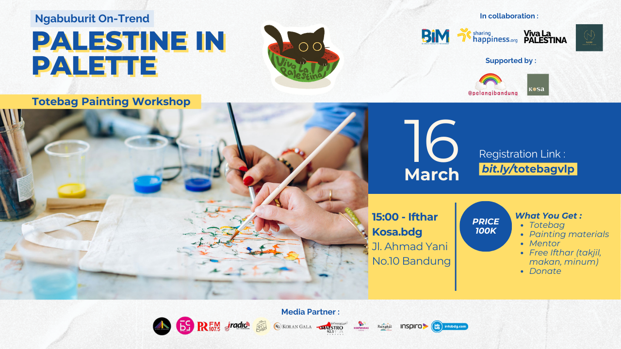 Totebag Painting Workshop : Palestine in Palette