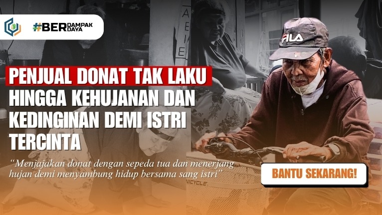 Hidupi Istri Stroke Bantu Lansia Tukang Donat - 20976