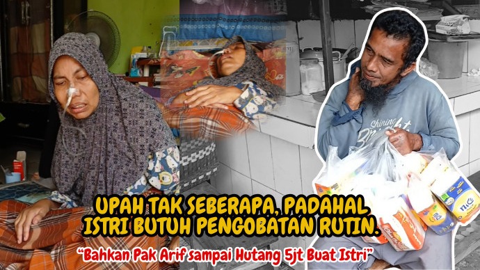 Jualan Tisu Bantu Perjuangan Pak Arif Obati Istrinya - 20959