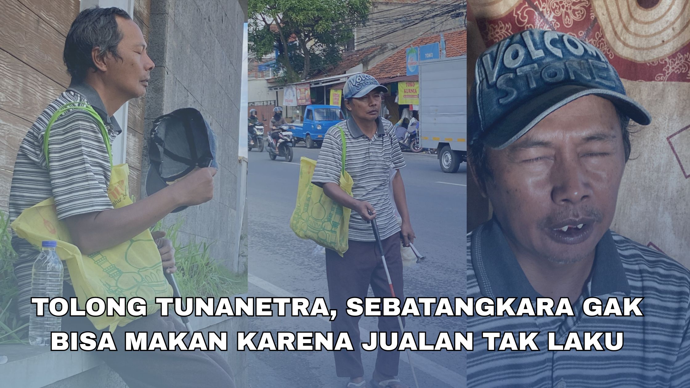 Bantu Penjual Kerupuk Sebatangkara dan Tunanetra - 22426