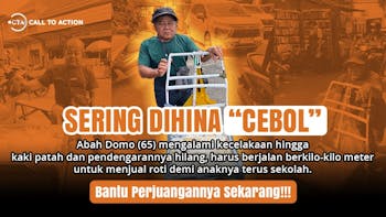 Abah Berjuang Untuk Anak Meski Tuli dan Dihina Cebol