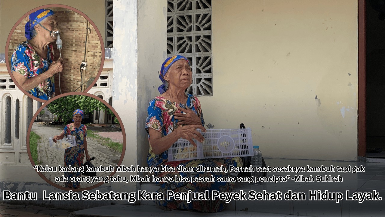 Lansia Paksa Jualan Demi Tebus Obat Meski Sesak Nafas