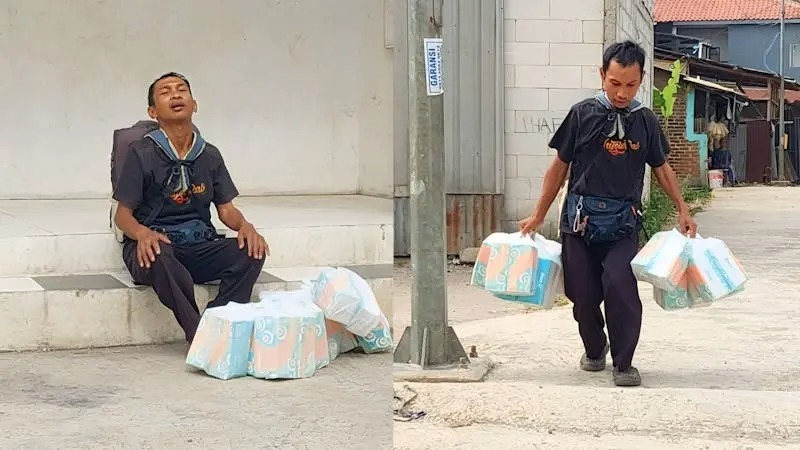 Demi Keluarga Ayah Difabel Terus Bekerja Meski Sakit - 19875