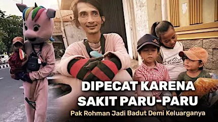 Ayah Jadi Badut Tahan Sakit Demi Hidupi Keluarga - 22057
