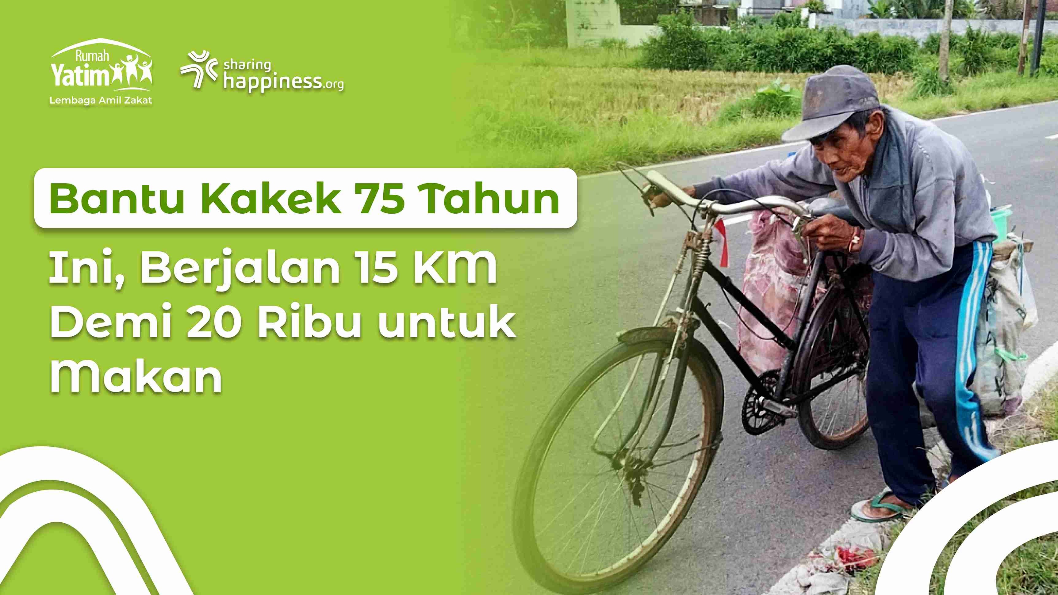 Tubuh Sudah Membungkuk Bantu Lansia Pencari Rongsok Ini - 21256