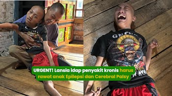 Lansia idap penyakit kronis rawat anak Celebral Palsy