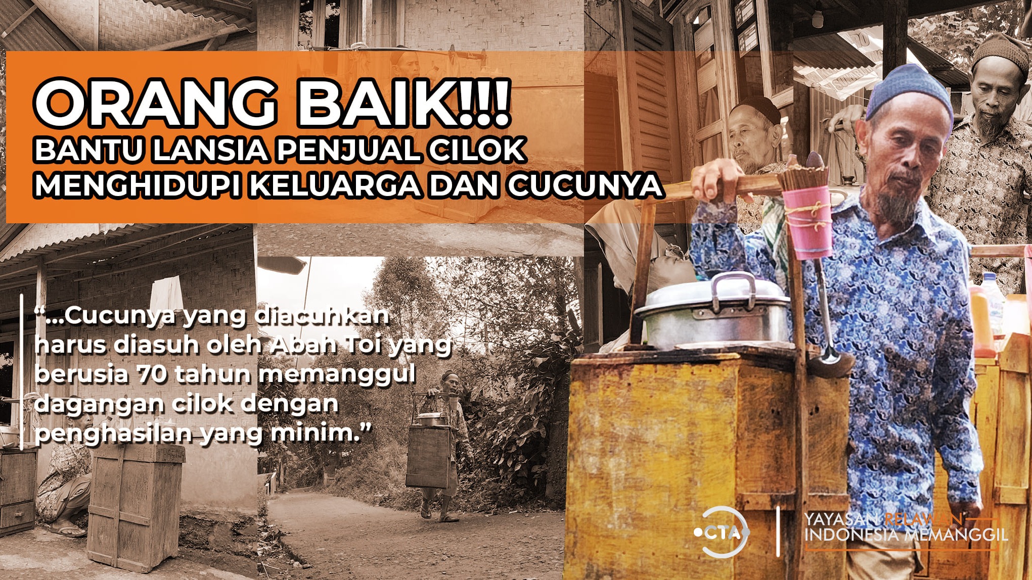 Bantu Abah Toi Nahan Sakitnya Demi Nafkahi Keluarga - 17366