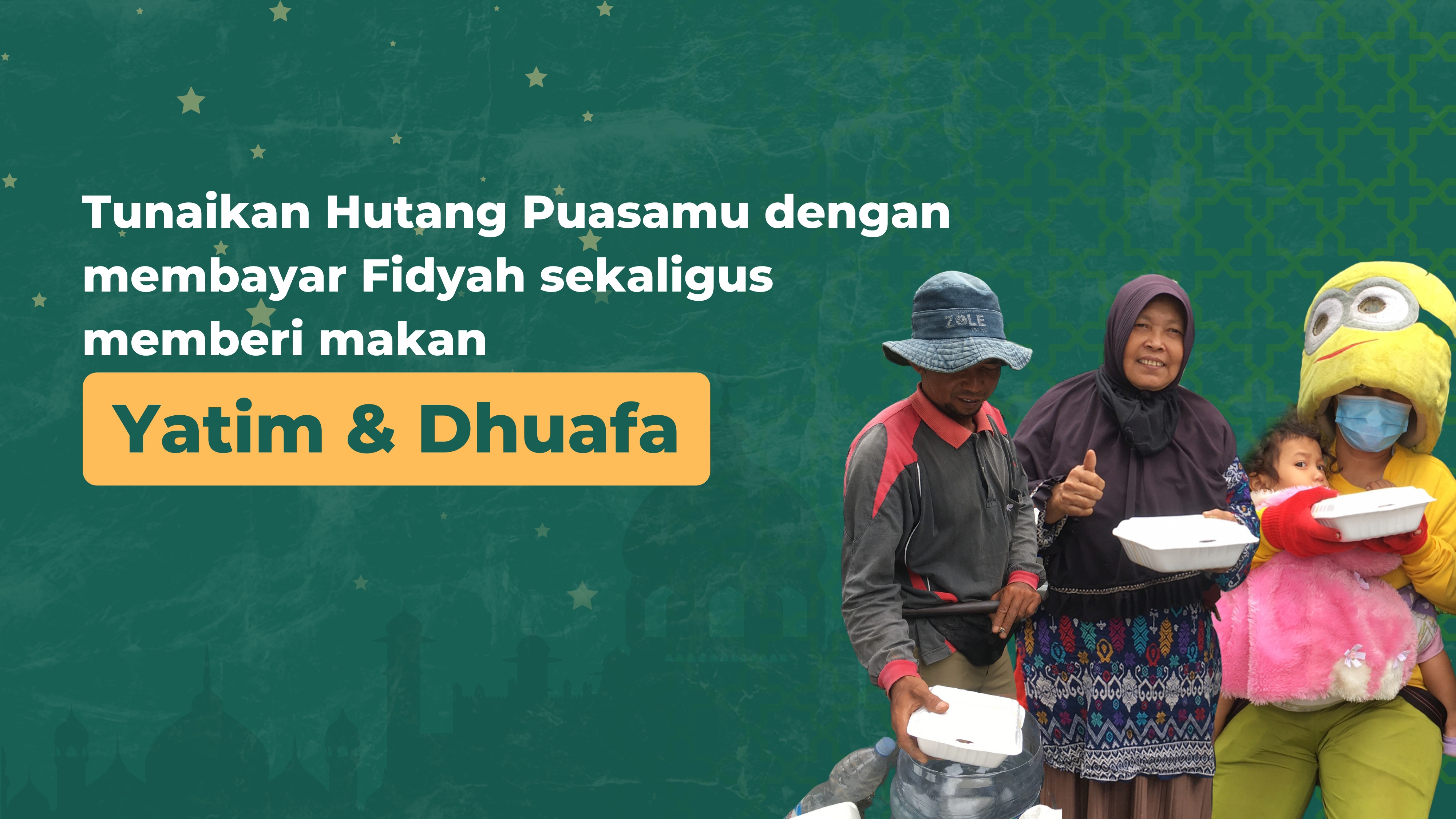 Bayar Fidyah Sekaligus Beri Makan Yatim & Dhuafa - 14225
