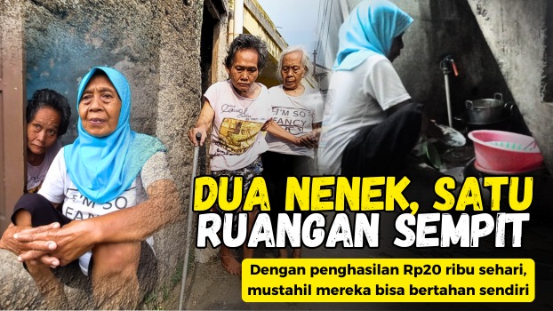 Miris dua lansia hidup terpaksa di garasi sempit - 22165
