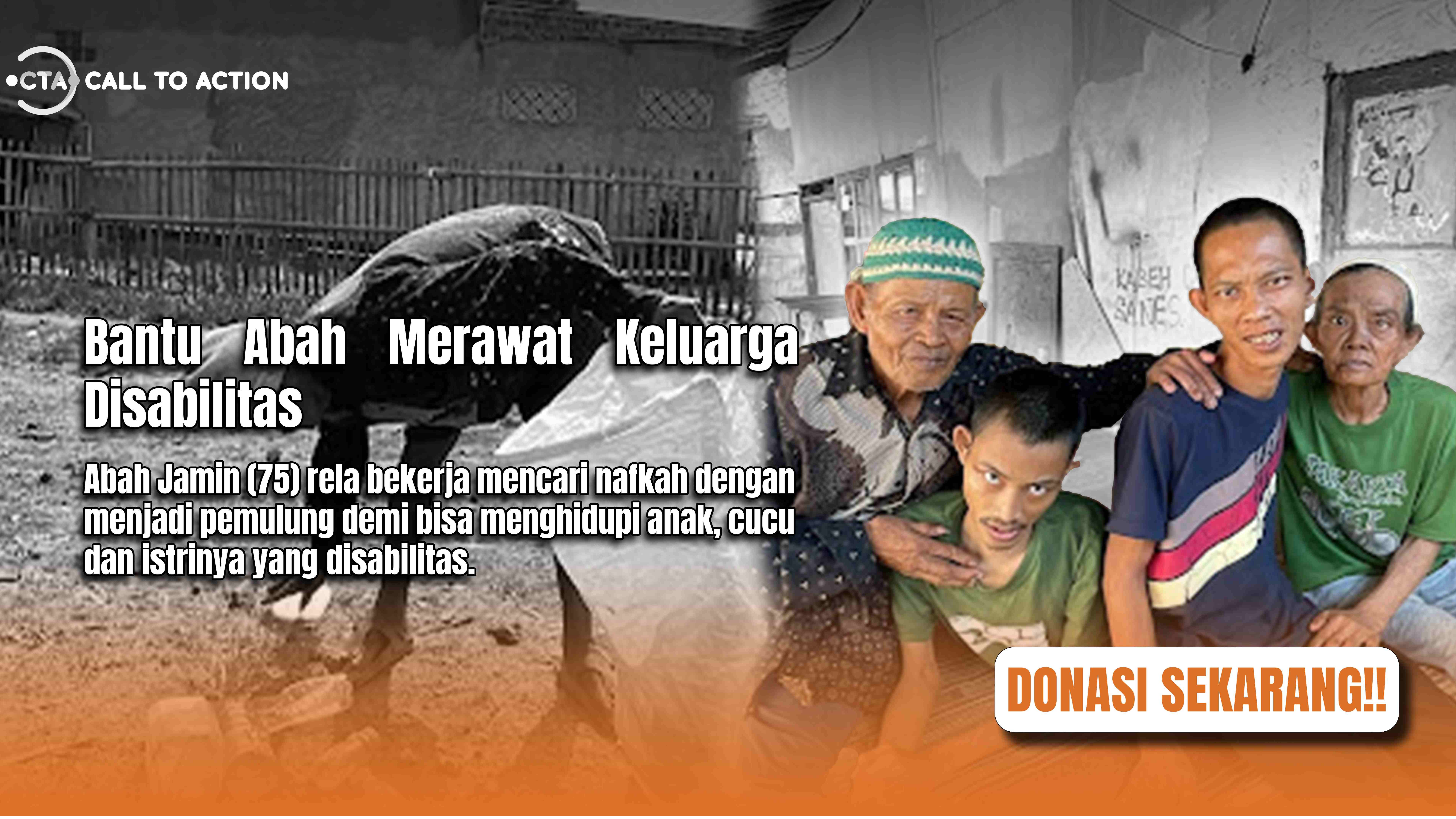 Abah Jamin Berjuang Demi Keluarga Disabilitas - 21596