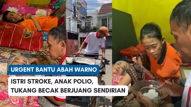 Bantu Tukang Becak Lansia Hidupi Keluarganya yang Sakit - 22442