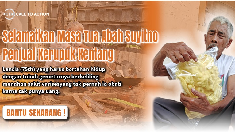 Tolong Tubuh Abah Suyitno Gemetar Menahan Lapar - 20407
