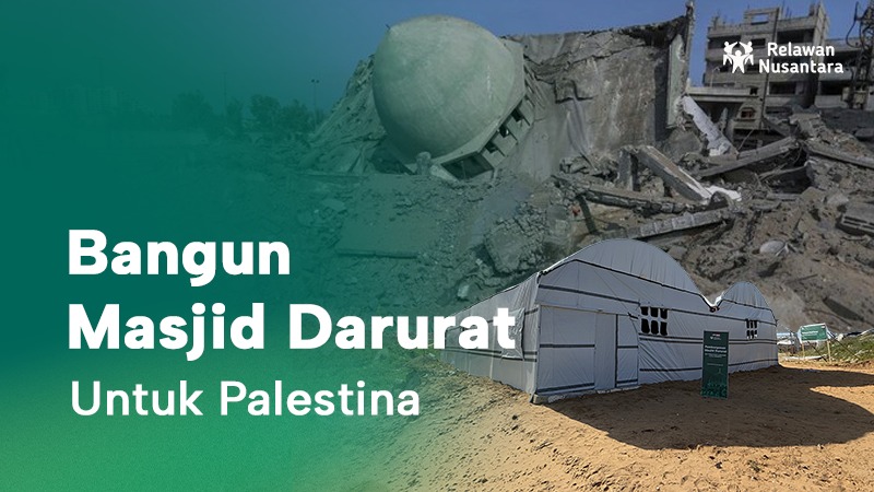 Bangun Masjid Darurat untuk Plaestina
