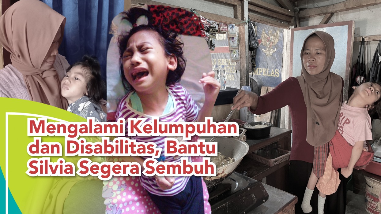 Mengalami Kelumpuhan dan Disabilitas Bantu Silvia