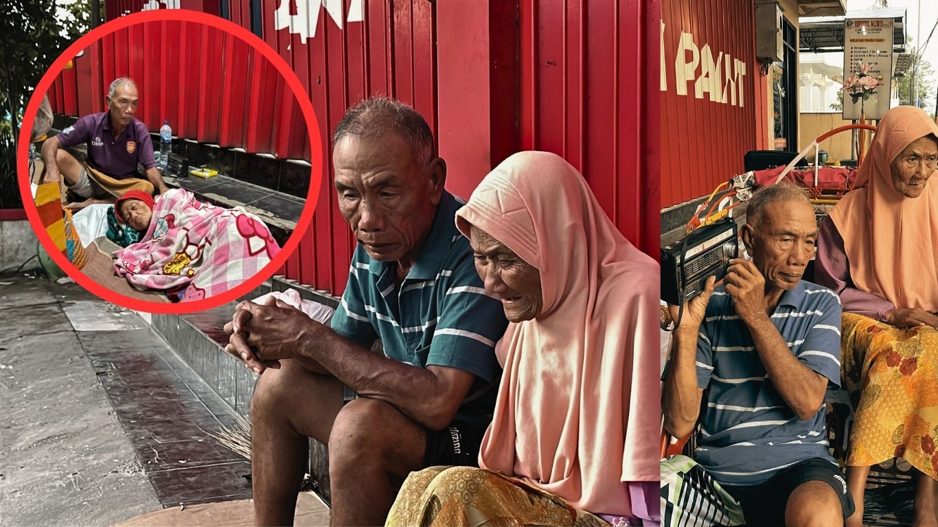 Tak Punya Tempat Tinggal Mbah Slamet Rawat Istri Lumpuh - 20863