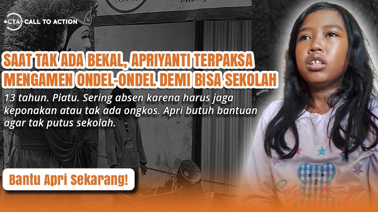 Ngamen Ondel-Ondel Demi Sekolah Tolong Apri Sekarang - 20914