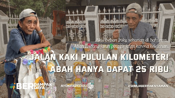 Dagangan Tak Laku! Bantu Lansia Ringkih Penjual Jepit - 20151