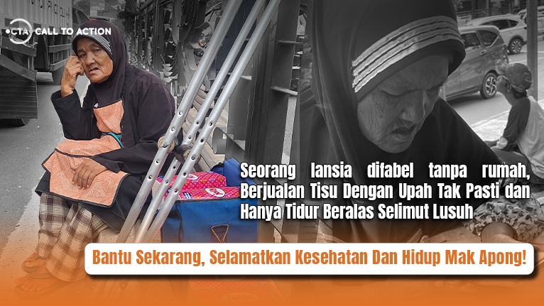 Mak Apong Jual Tisu, Hidup Sebatangkara di Jalan - 21800