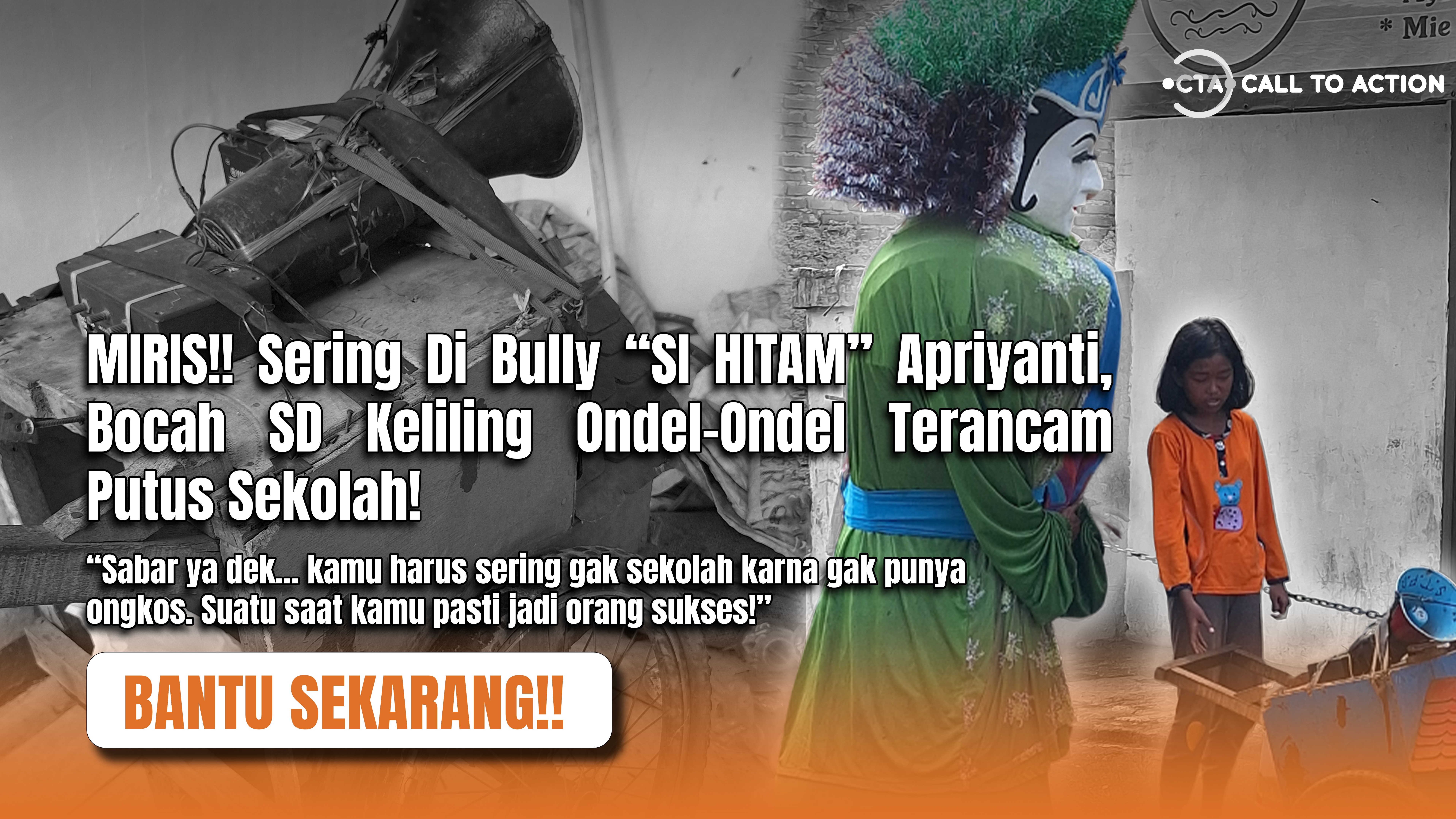 Kisah Apri Keliling Ondel-Ondel Agar Tetap Bisa Sekolah - 21266