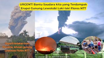 URGENT! Bantu Korban Bencana Erupsi Gunung Lewotobi Laki-laki Flores NTT
