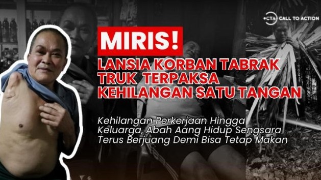 Kakek Tangan Buntung Korban Tabrak Kini Hidup Sendirian - 21300