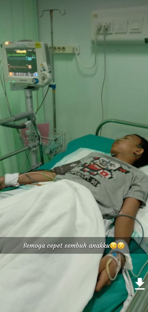 Kondisi Aldo Saat dirawat di RS Charitas